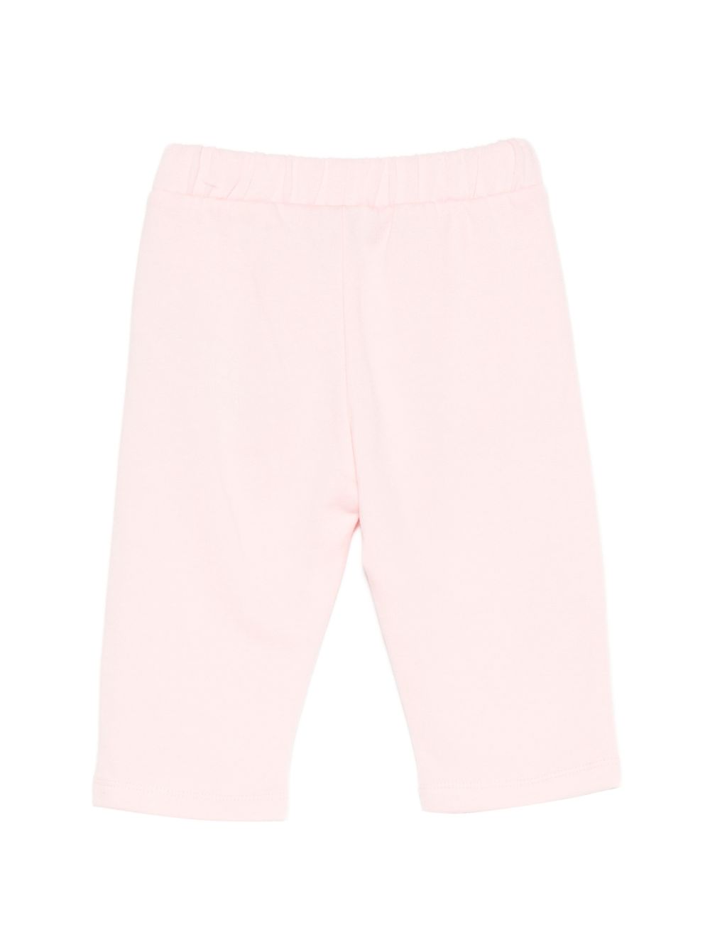 Pantaloni per neonata Moschino Kids rosa con motivo Teddy Bear MUP05XLCA92 50209 MOSCHINO KIDS 