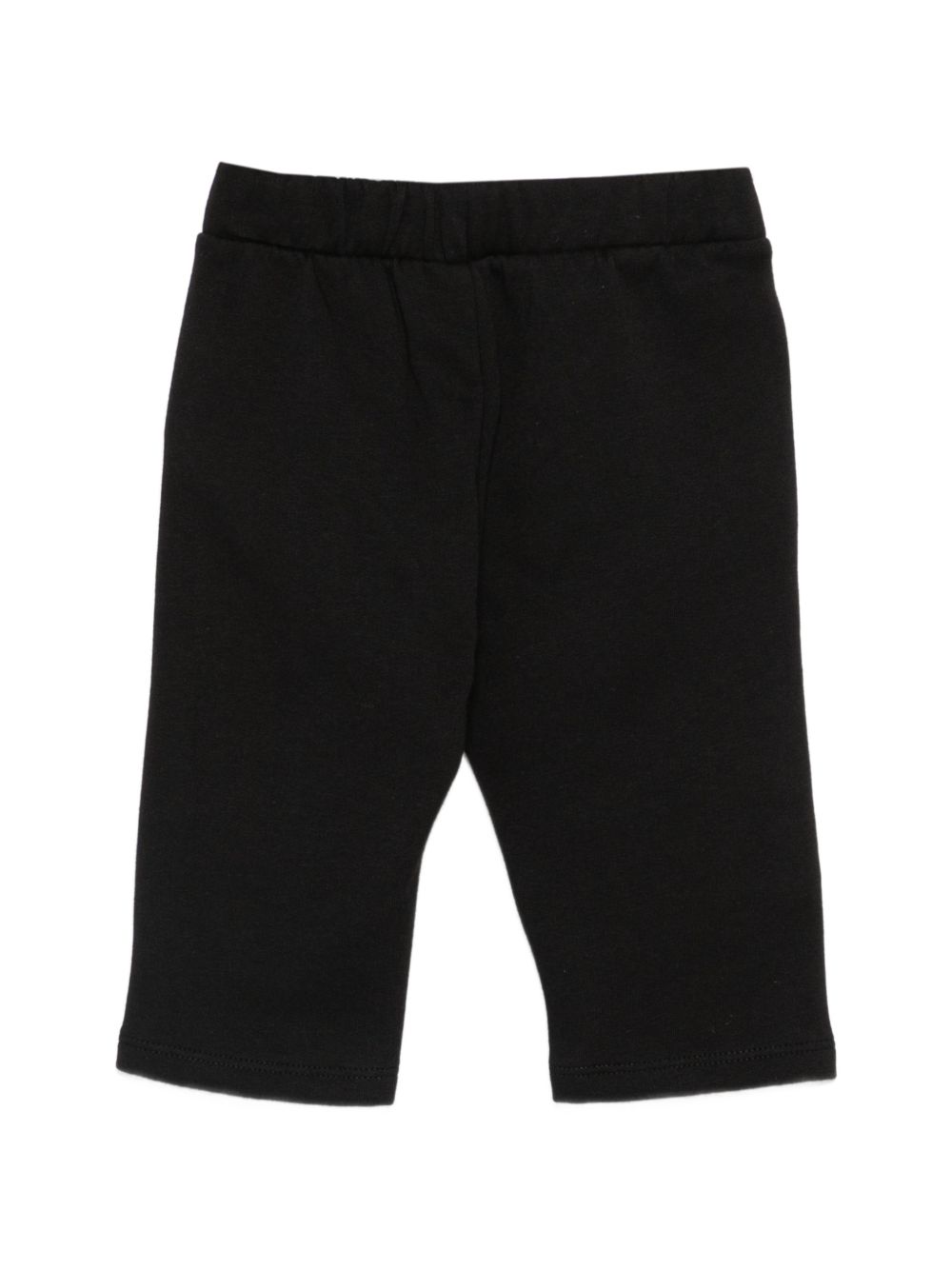 Pantaloni per neonati Moschino Kids neri con motivo Teddy Bear MUP05XLCA92 60100 MOSCHINO KIDS 
