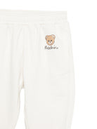 Pantatuta per neonato Moschino Kids bianco con stampa orsetto sul davanti MUP05YLCA40 10063 MOSCHINO KIDS 