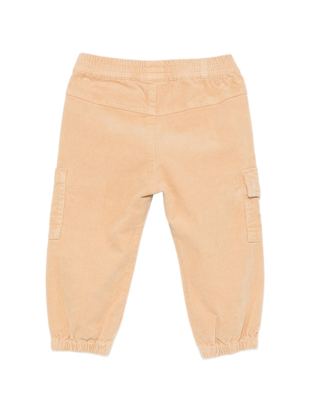 Pantaloni cargo per neonato Moschino Kids beige con applicazione laterale con logo MUP060LVC02 20351 MOSCHINO KIDS 