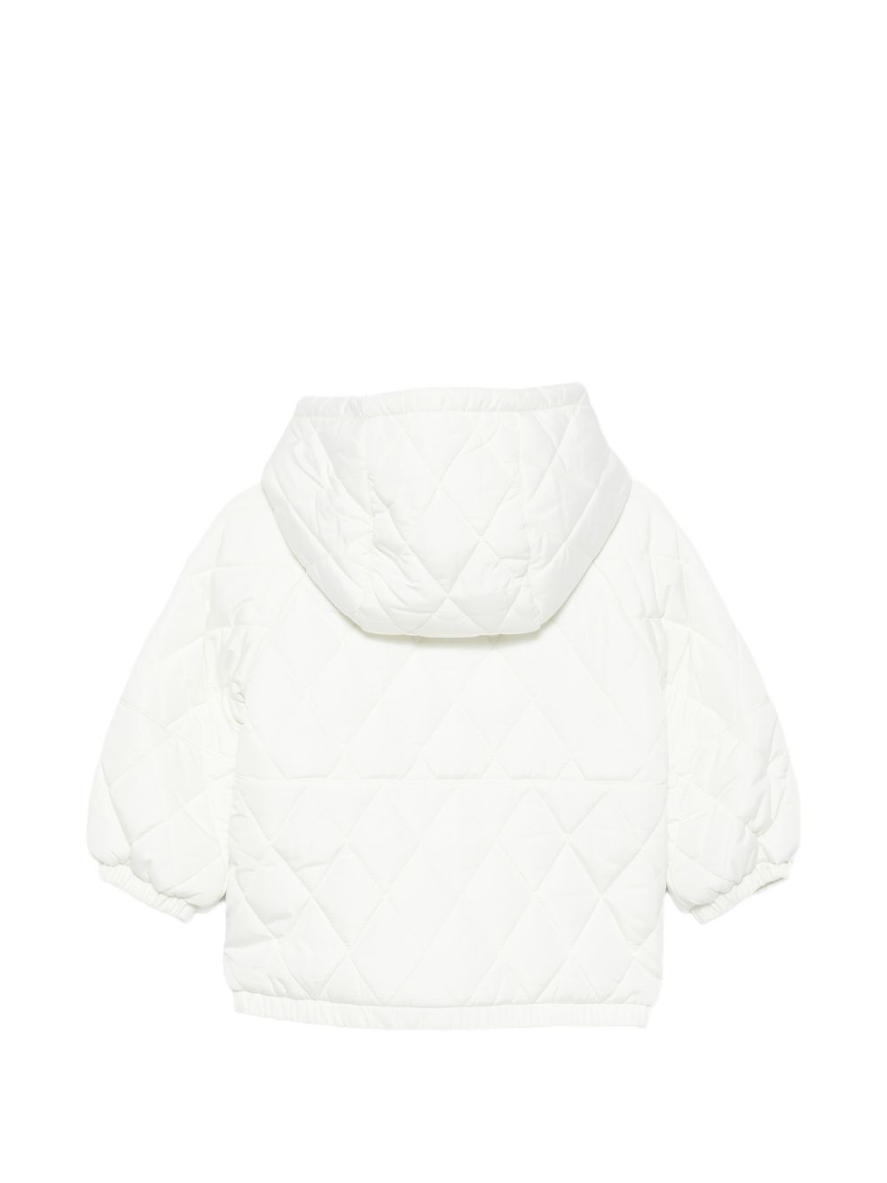 Giubbino per bambino Moschino Kids bianco con finitura trapuntata MUS036L3AC6 10063 MOSCHINO KIDS 