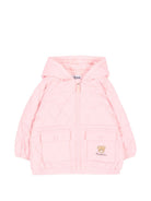 Giubbino per neonata Moschino Kids rosa trapuntata MUS036L3AC6 50209 MOSCHINO KIDS 