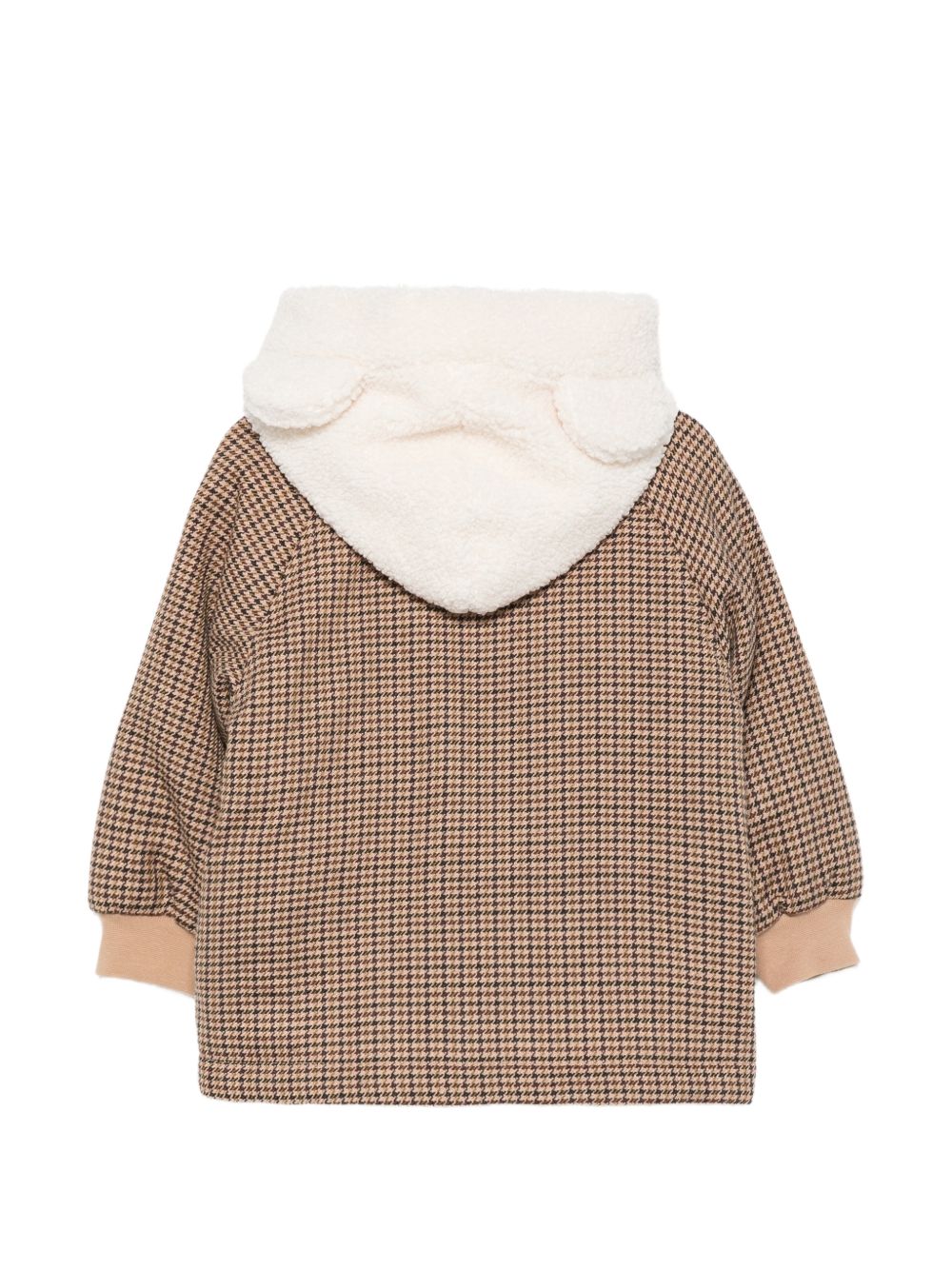 Giacca per neonato Moschino Kids marrone con cappuccio MUS037LZE11 86805 MOSCHINO KIDS 