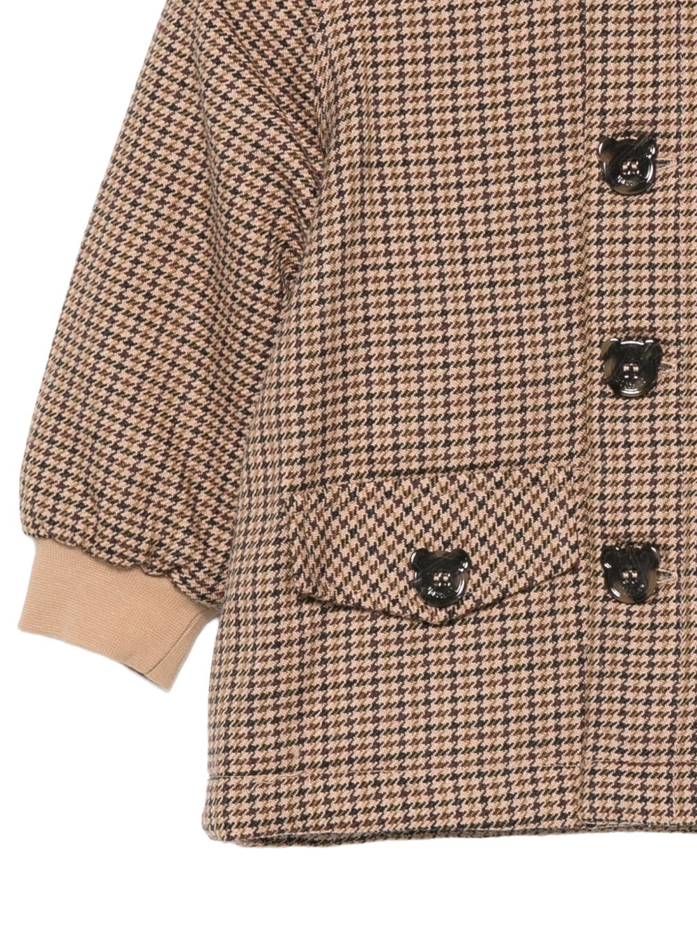 Giacca per neonato Moschino Kids marrone con cappuccio MUS037LZE11 86805 MOSCHINO KIDS 