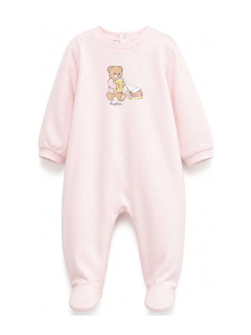 Tutina per neonata Moschino Kids rosa con motivo Teddy Bear MUT04XLAA10 50209 MOSCHINO KIDS 
