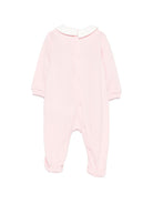 Tutina per neonata Moschino Kids rosa con colletto alla Peter Pan MUT04ZLCA40 50209 MOSCHINO KIDS 