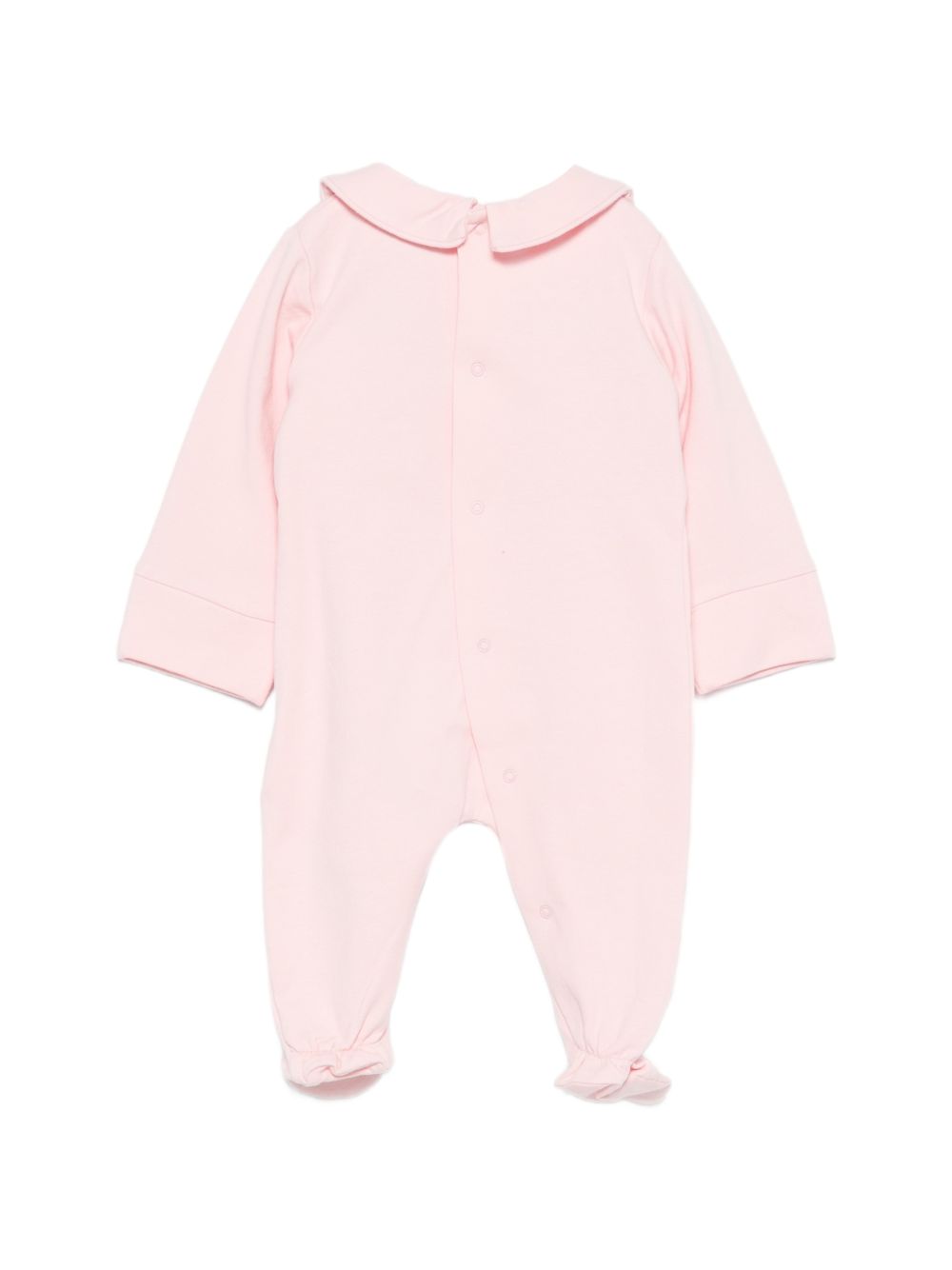 Tutina per neonata Moschino Kids rosa con logo ricamaato sul davanti MUT050LDA66 50209 MOSCHINO KIDS 