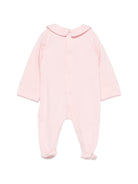 Tutina per neonata Moschino Kids rosa con logo ricamaato sul davanti MUT050LDA66 50209 MOSCHINO KIDS 