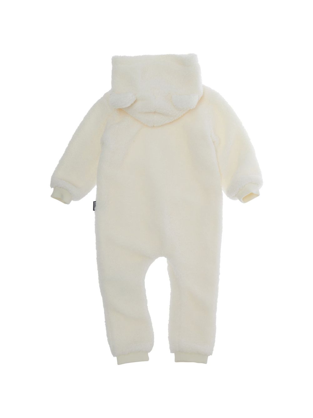 Giubbino per neonati Moschino Kids bianco con texture in pile MUT051LIA00 10063 MOSCHINO KIDS 