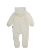 Giubbino per neonati Moschino Kids bianco con texture in pile MUT051LIA00 10063 MOSCHINO KIDS 