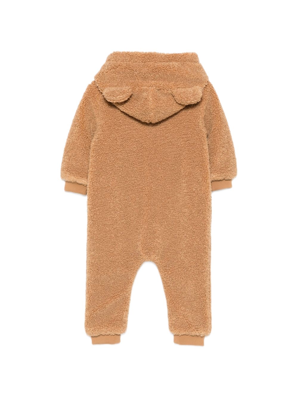 Giubbino per neonati Moschino Kids marrone con texture in pile MUT051LIA00 20351 MOSCHINO KIDS 