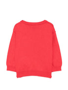 Maglione per neonato Moschino Kids rosso con cucitura a forma di orsetto di peluche MUW00YLHE66 50109 MOSCHINO KIDS 