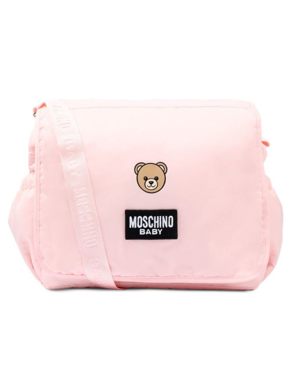 Borsa fasciatoio per neonata Moschino Kids rosa con motivo Teddy Bear MUX05YL3AC5 50209 MOSCHINO KIDS 