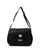 Borsa fasciatoio per neonati Moschino Kids nera con motivo Teddy Bear MUX05YL3AC5 60100 MOSCHINO KIDS 