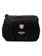 Borsa fasciatoio per neonati Moschino Kids nera con motivo Teddy Bear MUX05YL3AC5 60100 MOSCHINO KIDS 