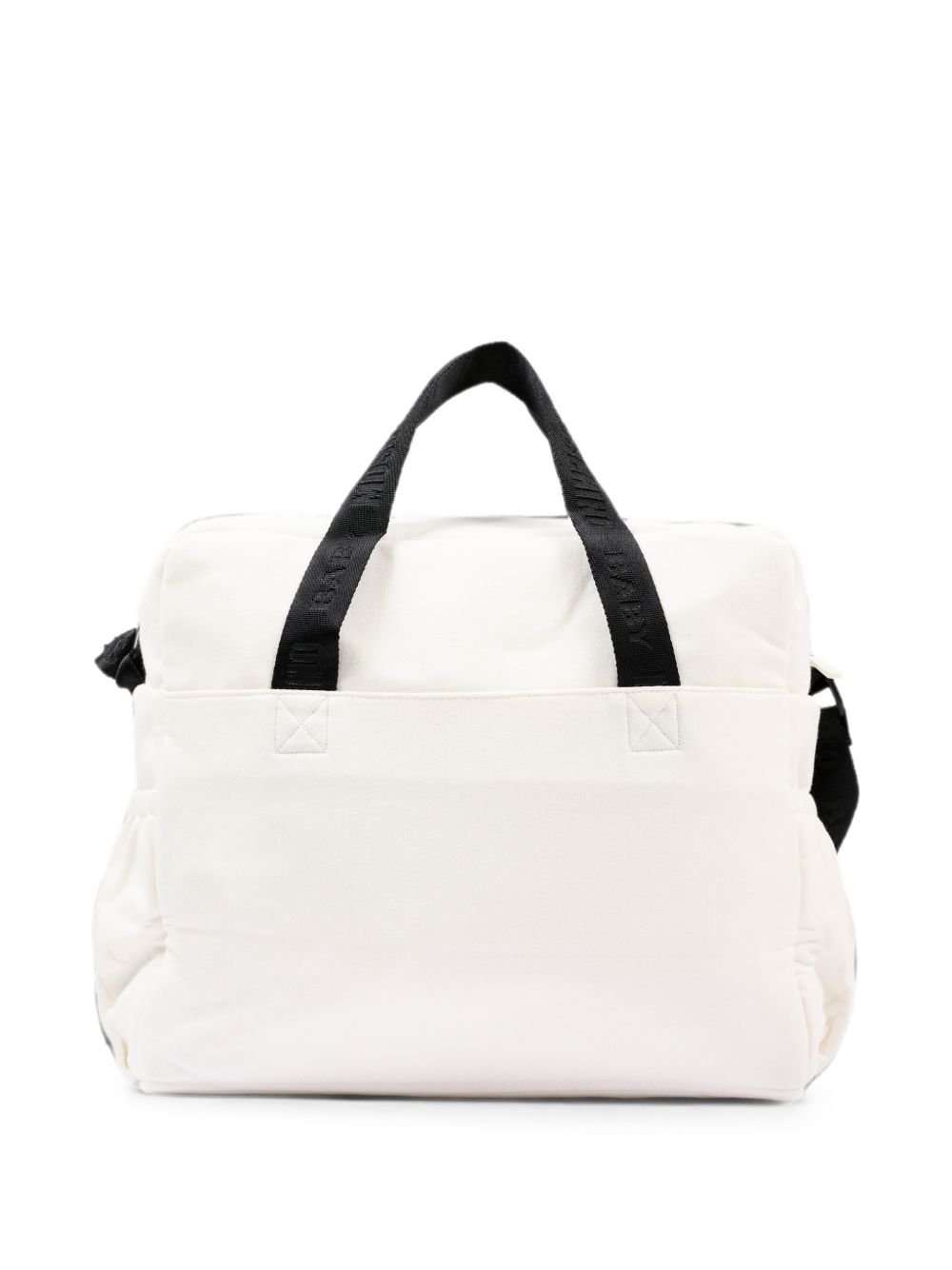 Borsa fasciatoio per neonati Moschino Kids bianca con toppa sul davanti MUX062LCA93 10063 MOSCHINO KIDS 