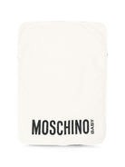 Borsa fasciatoio per neonati Moschino Kids bianca con toppa sul davanti MUX062LCA93 10063 MOSCHINO KIDS 