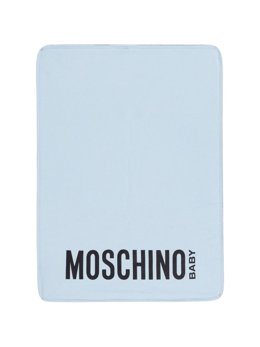 Borsa fasciatoio per neonato Moschino Kids azzurra con toppa sul davanti MUX062LCA93 40304 MOSCHINO KIDS 