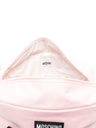 Borsa fasciatoio per neonata Moschino Kids rosa con toppa sul davanti MUX062LCA93 50209 MOSCHINO KIDS 