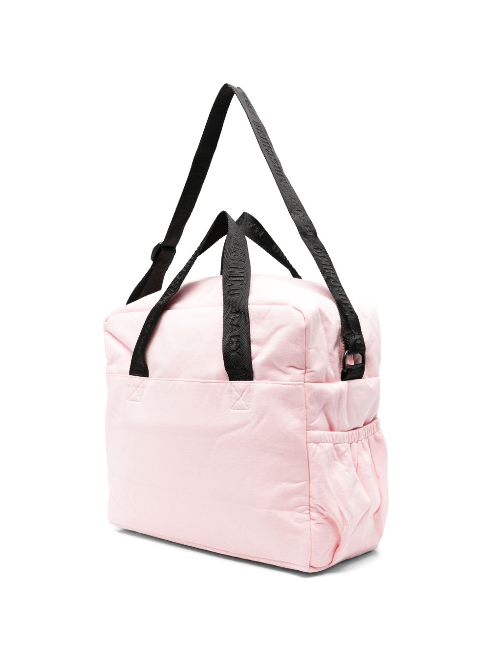 Borsa fasciatoio per neonata Moschino Kids rosa con toppa sul davanti MUX062LCA93 50209 MOSCHINO KIDS 