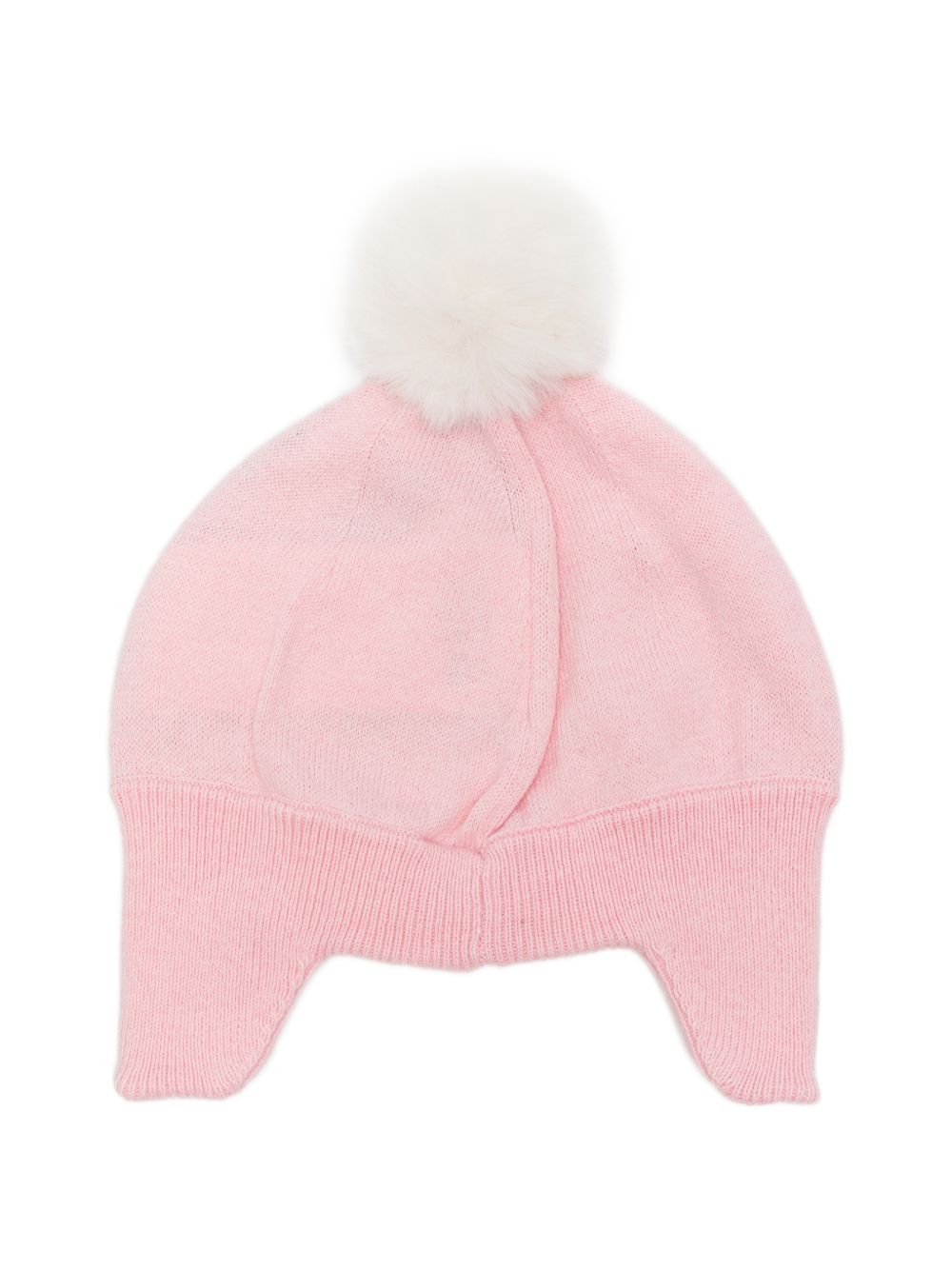 Cappellino per neonata Moschino Kids rosa con dettaglio pompon MUX064LHE66 50209 MOSCHINO KIDS 