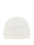 Cappellino per neonati Moschino Kids bianco con ricamo Teddy Bear MUX065LCA93 10063 MOSCHINO KIDS 