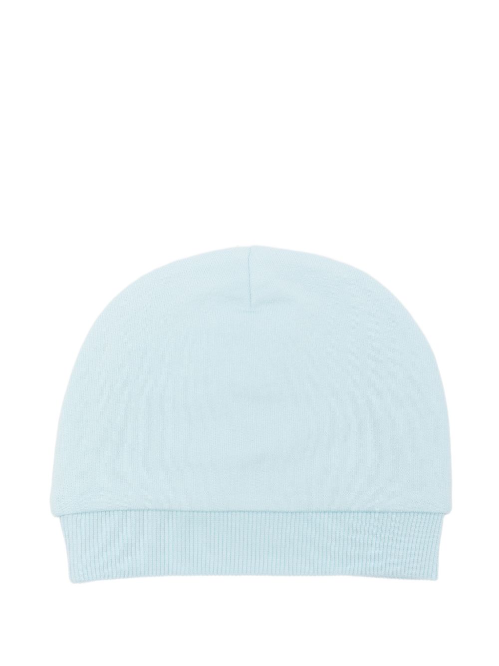 Cappellino per neonato Moschino Kids azzurro con logo ricamato sul davanti MUX065LCA93 40304 MOSCHINO KIDS 