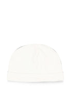 Berretto per neonati Moschino Kids bianco con dettaglio Teddy Bear MUX066LCA40 10063 MOSCHINO KIDS 
