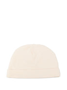 Berretto per neonati Moschino Kids beige con stampa grafica MUX066LCA40 20404 MOSCHINO KIDS 