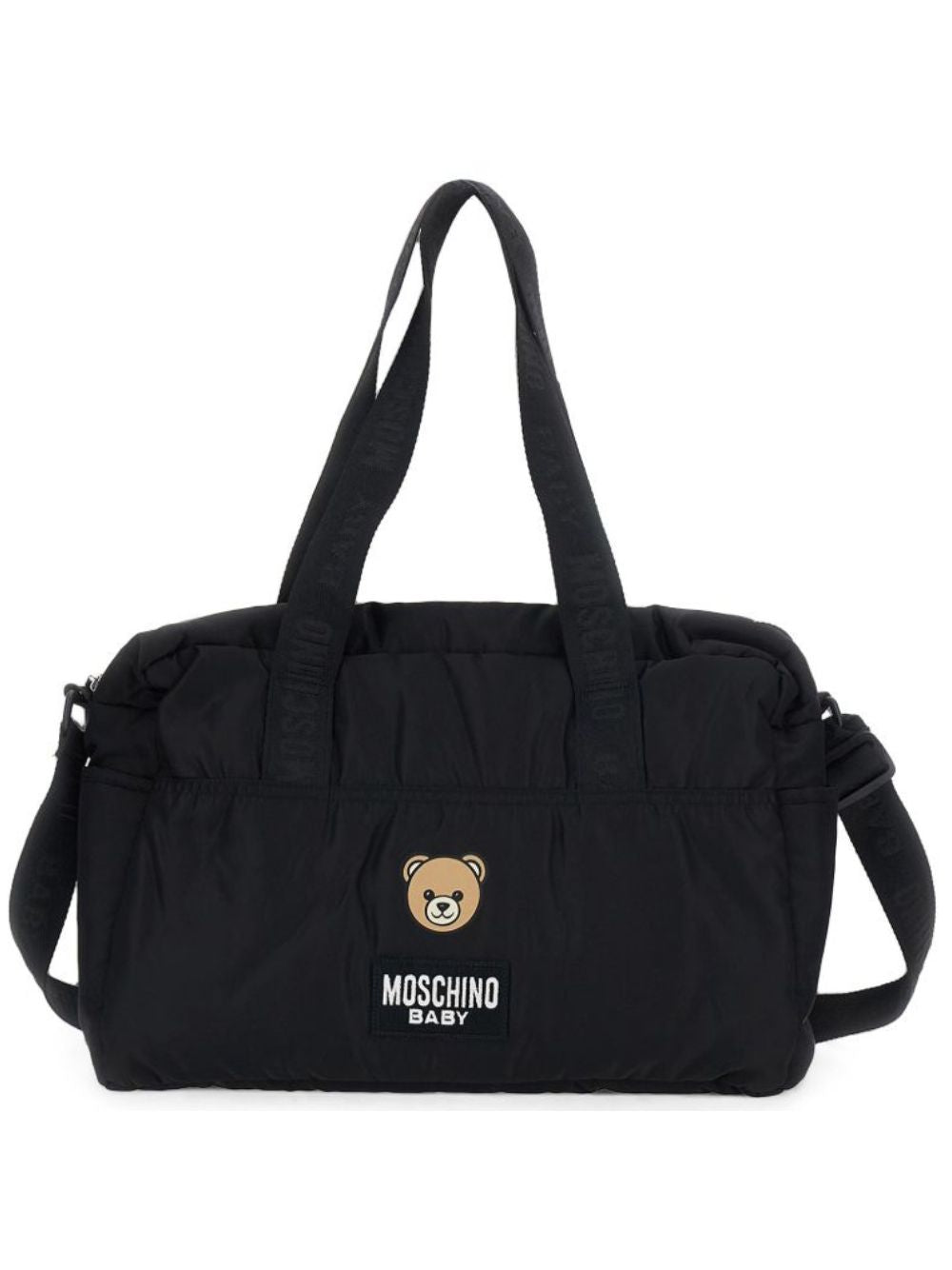 Borsa fasciatoio per neonati Moschino Kids nera con design imbottito MUX068L3A89 60100 MOSCHINO KIDS 
