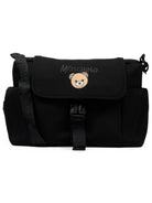 Borsa fasciatoio per neonati Moschino Kids nera con stampa orsetto sul davanti MUX069LDA32 60100 MOSCHINO KIDS 
