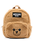 Zaino per neonati Moschino Kids beige con motivo orsetto MUX06ALIA00 20351 MOSCHINO KIDS 