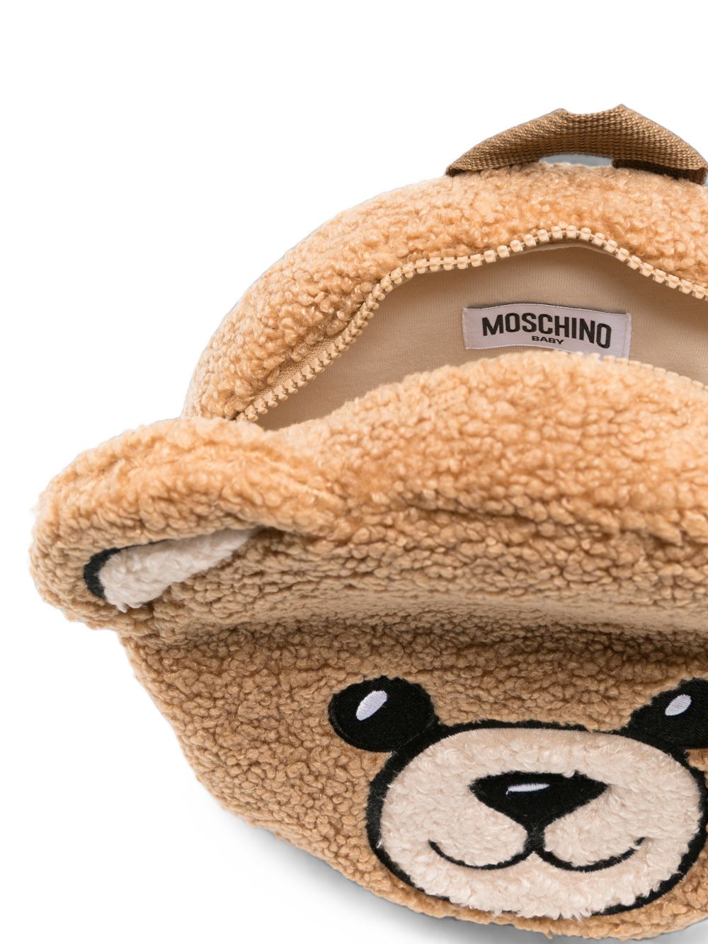 Zaino per bambini Moschino Kids marrone con motivo orsetto MUX06BLIA00 20351 MOSCHINO KIDS 