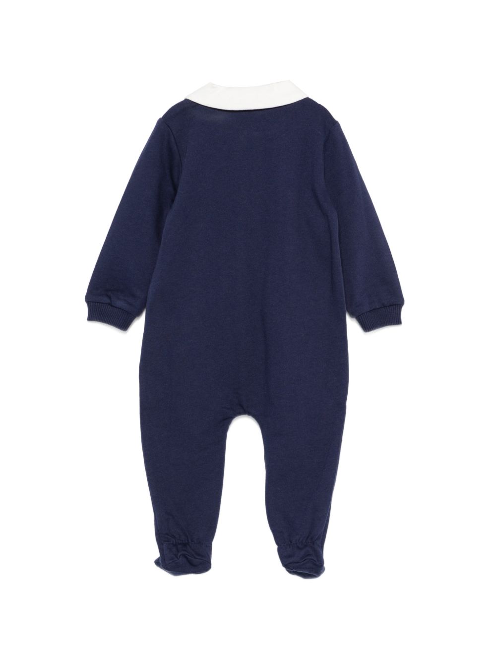 Tutina per neonati Moschino Kids blu navy con motivo orsetto ricamato sul davanti MUY09DLCA40 40016 MOSCHINO KIDS 