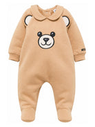 Tutina per neonati Moschino Kids beige con motivo Teddy Bear MUY09GLCA93 20351 MOSCHINO KIDS 