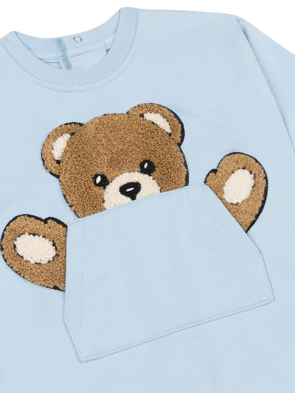 Tutina per neonato Moschino Kids con stampa teddy MUY09HLCA93 40304 MOSCHINO KIDS 
