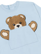 Tutina per neonato Moschino Kids con stampa teddy MUY09HLCA93 40304 MOSCHINO KIDS 