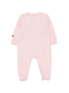 Tutina per neonata Moschino Kids rosa con toppa a forma di orsetto MUY09HLCA93 50209 MOSCHINO KIDS 