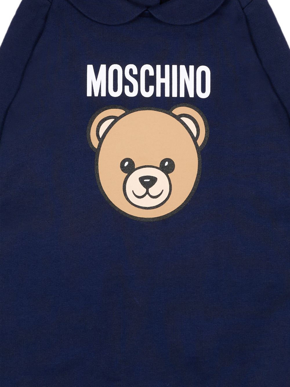 Tutina per neonato Moschino Kids blu con stampa Teddy Bear MUY09OLCA40 40016 MOSCHINO KIDS 