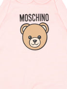 Tutina per neonata Moschino Kids rosa con stampa Teddy Bear MUY09OLCA40 50209 MOSCHINO KIDS 