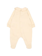 Set tutina, berretto e bavaglino per neonati Moschino Kids beige con stampa Teddy Bear MUY09PLCA40 20404 MOSCHINO KIDS 
