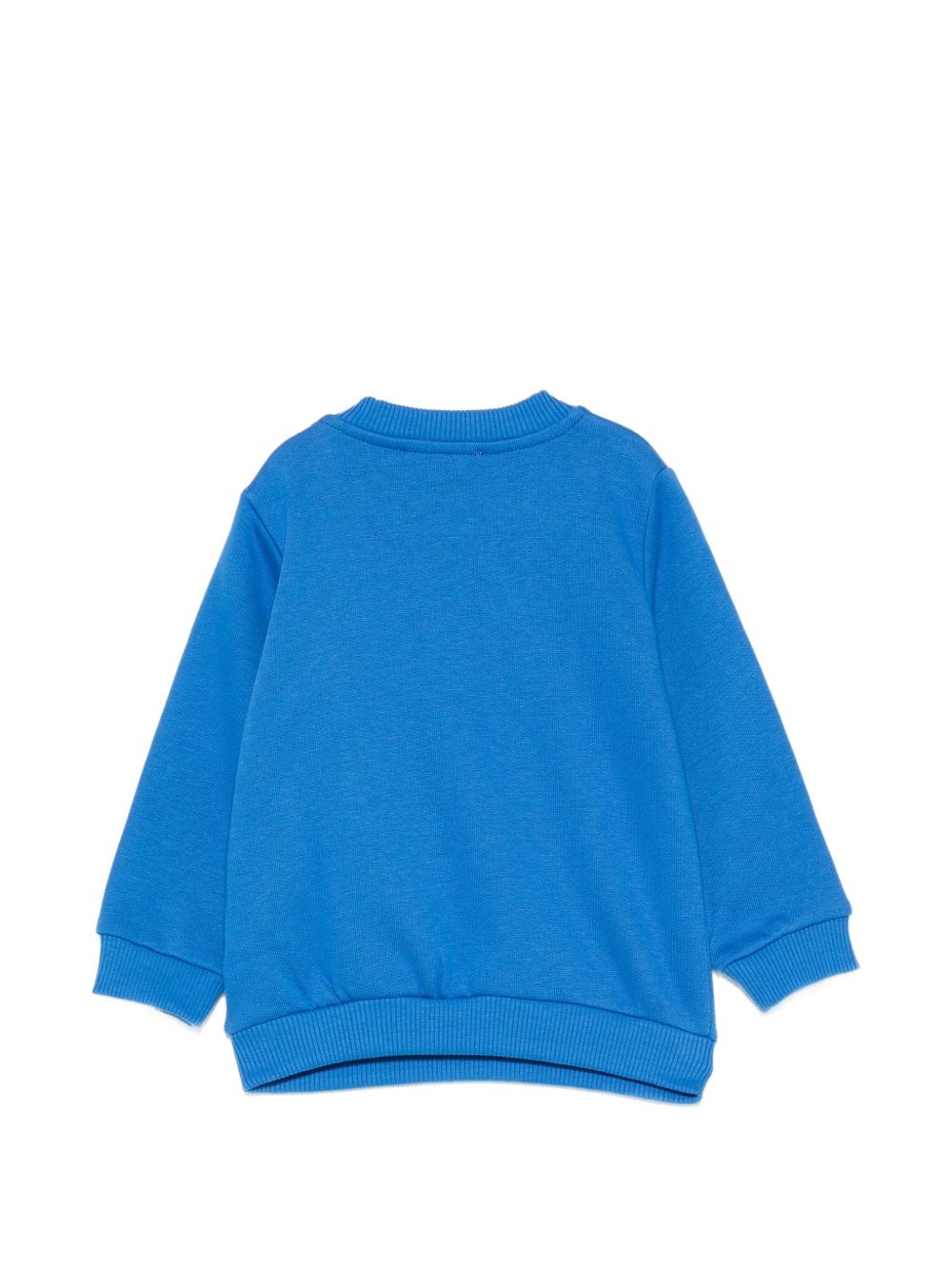 Felpa per neonato Moschino Kids blu con motivo Teddy Bear MVF060LCA83 40157 MOSCHINO KIDS 