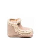 Stivali Eskimo per neonata Mou Kids beige con rifiniture in maglia FI101000A CAM MOU KIDS 