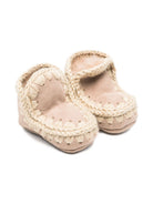 Stivali Eskimo per neonata Mou Kids beige con rifiniture in maglia FI101000A CAM MOU KIDS 
