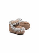 Stivali Eskimo per neonata Mou Kids marrone con orlo con punto festone FI101000A DKST MOU KIDS 