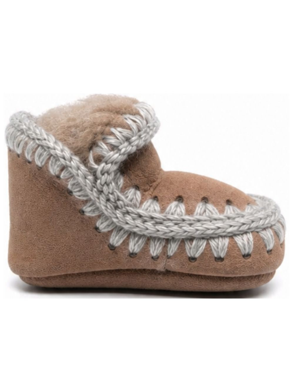 Stivali Eskimo per neonata Mou Kids marrone con orlo con punto festone FI101000A DKST MOU KIDS 