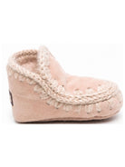 Stivali Eskimo per neonata Mou Kids rosa con orlo con punto festone FI101000A ROBE MOU KIDS 