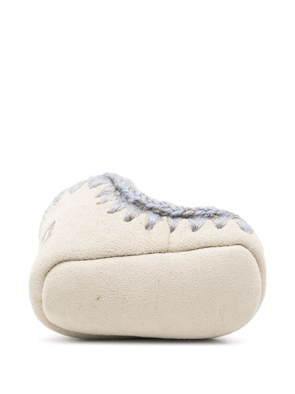 Stivali per neonati Mou Kids beige in pelle di pecora con finiture all'uncinetto FI101000A SILBLP MOU KIDS 