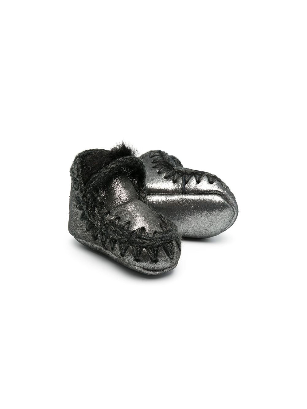 Stivali per neonata Mou Kids neri con cuciture a contrasto FI101000C MGBLK MOU KIDS 