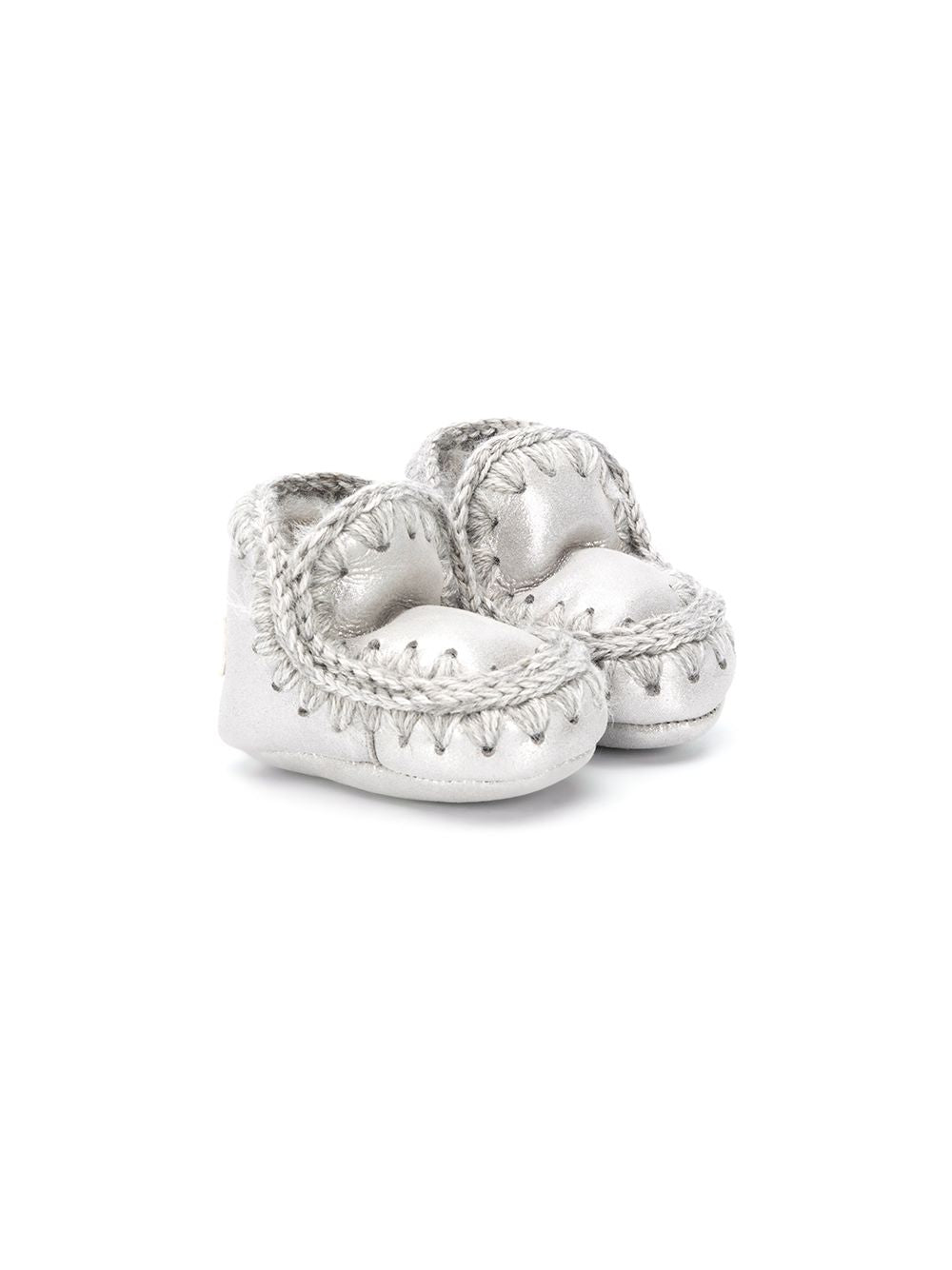 Stivali Eskimo per neonata Mou Kids argento con fodera in shearling FI101000C MGSIL MOU KIDS 